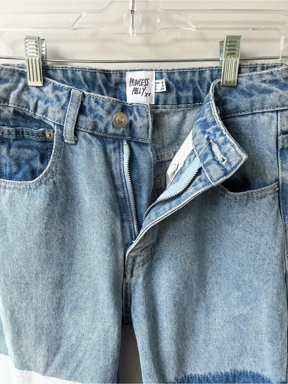 Princess Polly Cofield mom jeans colorblock high rise
